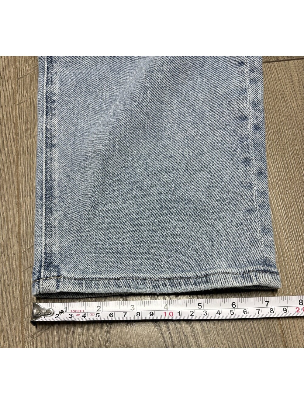 AE American Eagle Women's Mom Straight Jeans Stretch Size 14 Regular - Picture 6 of 10